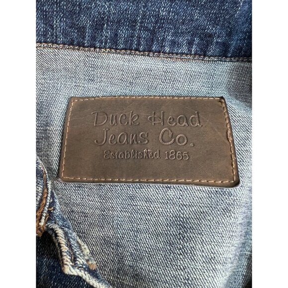 Duck Head Jeans Co. Womens Denim Jacket Button Down With Pockets Light Wash size - Picture 4 of 6